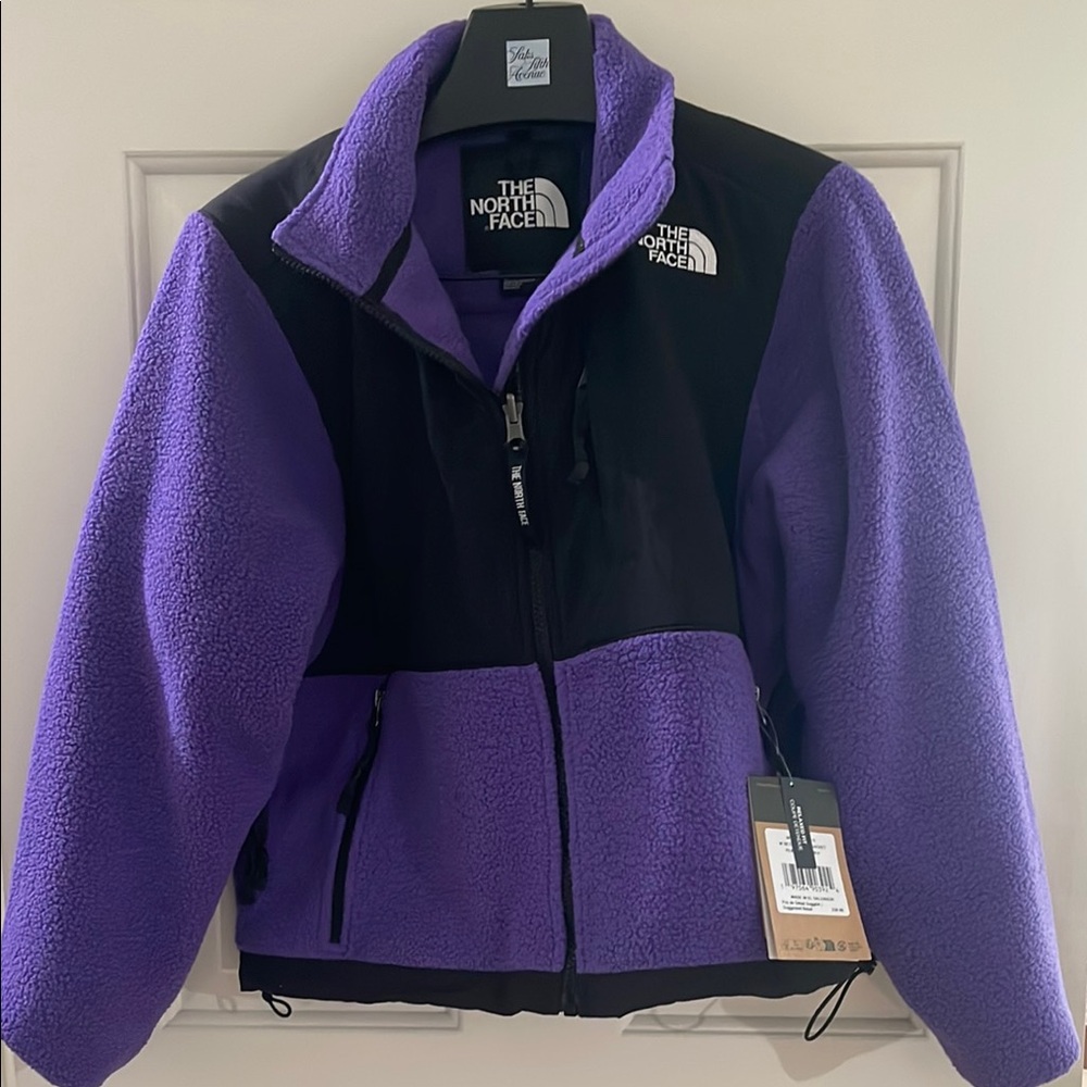 The North Face Black and Purple Retro Denali Jacket BNWT